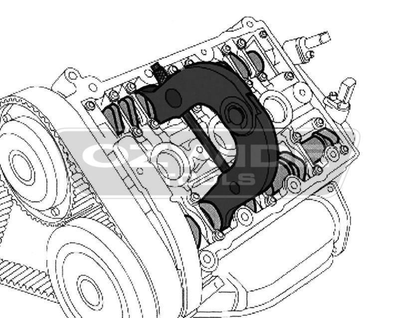 Baum Tools 3391 Compatible with Volkswagen and Audi V6 DOHC Engine Camshaft Timing Bar 