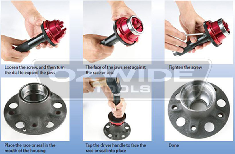 Adjustable Bearing Race and Seal Driver 18 to 90mm