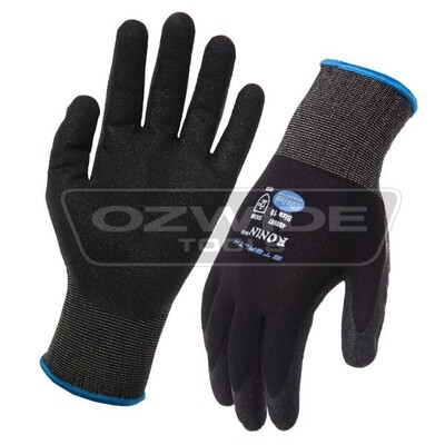Ronin Foam Coat Black Nitrile Gloves Medium