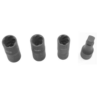 Thin Wall Wheel Nut Twist Socket Kit - 4 Pcs