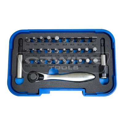 33pc 1/4dr 72 Tooth Driver Bit Set