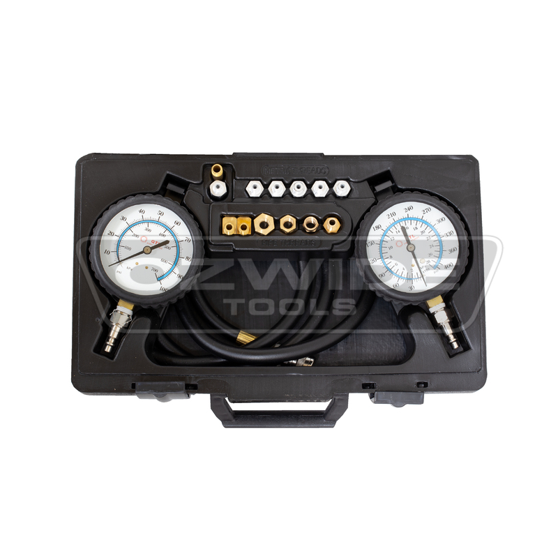 Twin Gauge Oil Pressure Test Kit