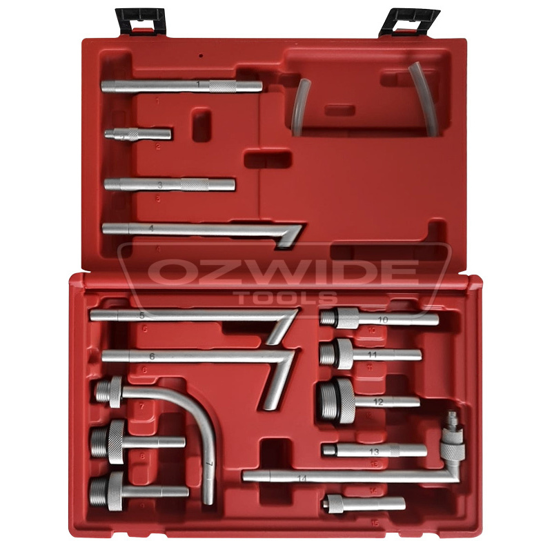 Oil Fill Adapter Transmission Fluid Oil Refilling Refill Connector Oil Filling Adaptor Tool Kit 13Pcs/Set Included Adapters Work on Most Current Master Cylinder Reservoirs 
