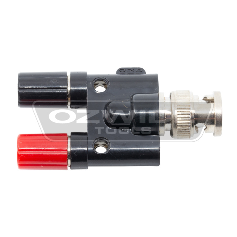BNC Male to Twin 4MM Female Adapter