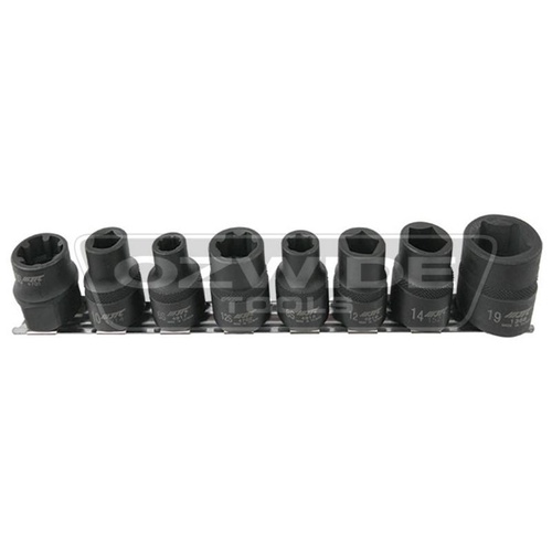 Special Ribe and Pentagon Socket Set - 8 Piece