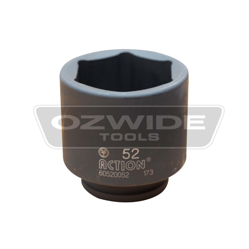 52mm Impact 1/2dr Short 6 Point Socket